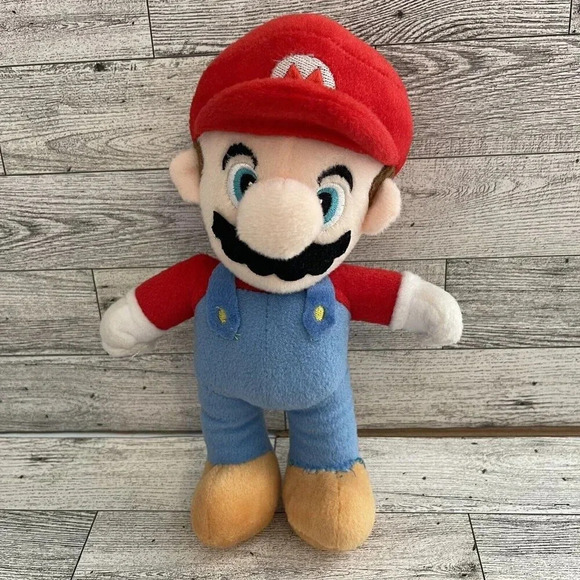 Nintendo Super Mario 2018 Mario Stuffed Toy Plush 10” Red Blue - Picture 1 of 9